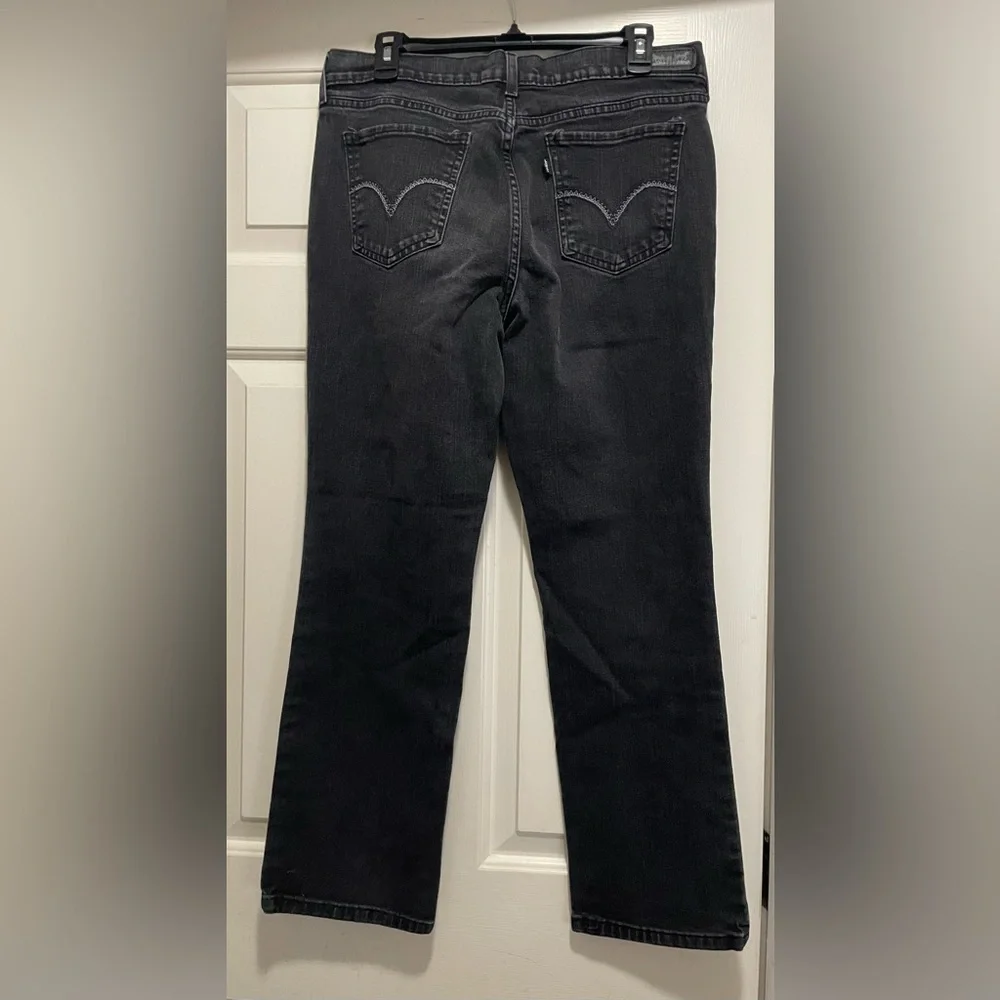 Women’s Faded Black Levi’s 505 Straight Leg Black Label size 14 Short